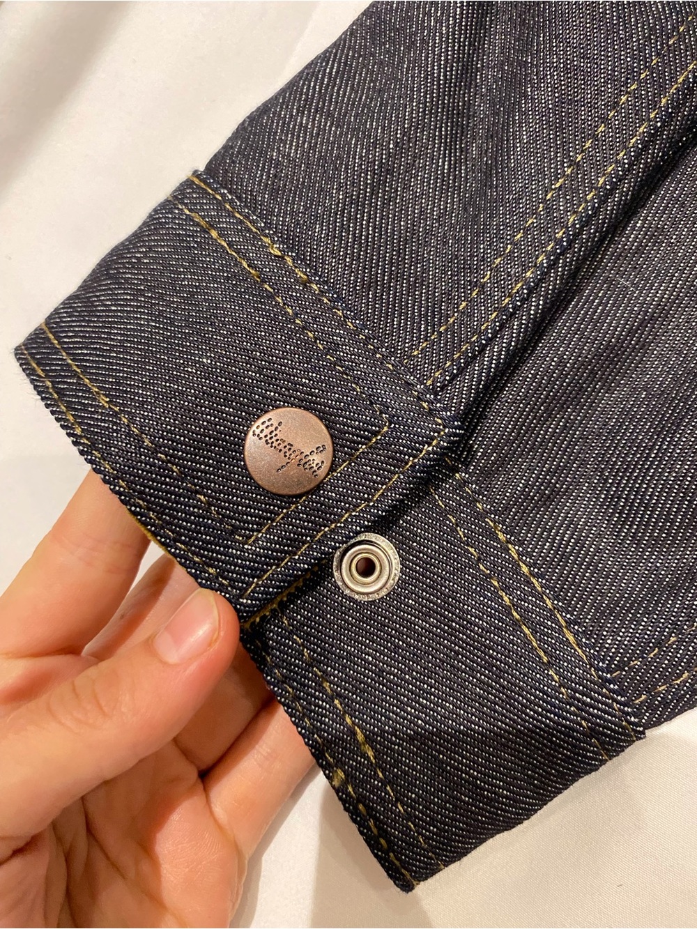 Filson Wool Lined Indigo Denim Work Jacket with Corduroy Collar - Picture 11 of 16